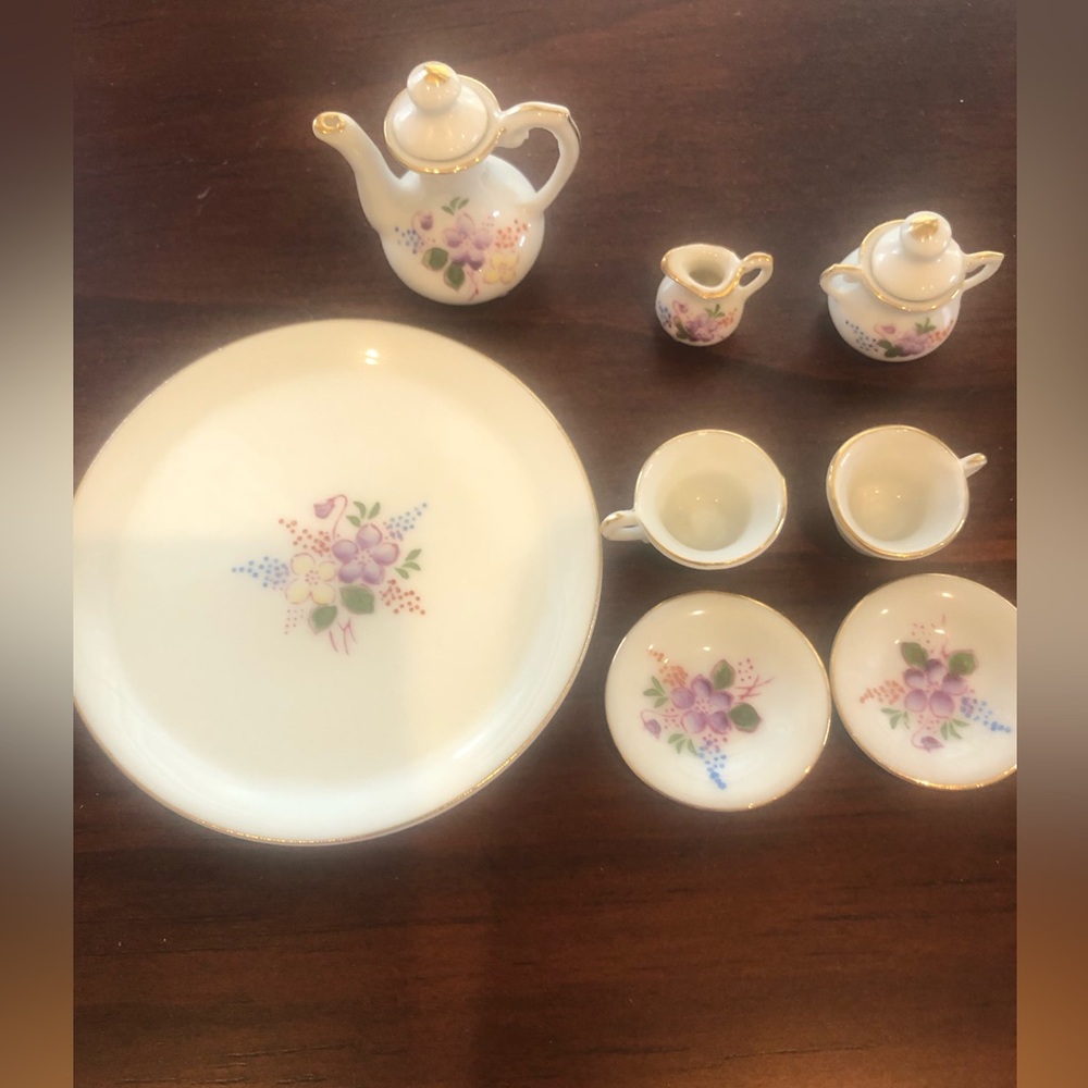 Miniature China tea set - Picture 4 of 4